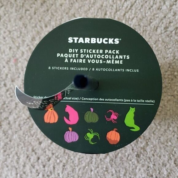 Starbucks 21 Halloween GRANDE 16OZ Glow in the Dark Spiderweb cold drink tumbler - Picture 2 of 2